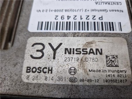 Centralita Nissan Qashqai +2  2 0 Visia [2 0 Ltr  - 110 kW dCi Turbodiesel CAT]