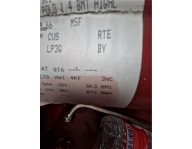 Caja Cambios Manual Volkswagen Polo V  1 4 Advance BMT [1 4 Ltr  - 66 kW TDI]