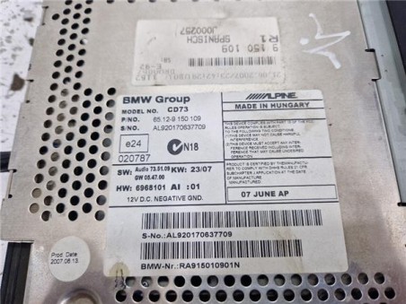 Autoradio BMW Serie 3 Coupe  2 0 320i [2 0 Ltr  - 125 kW 16V CAT]