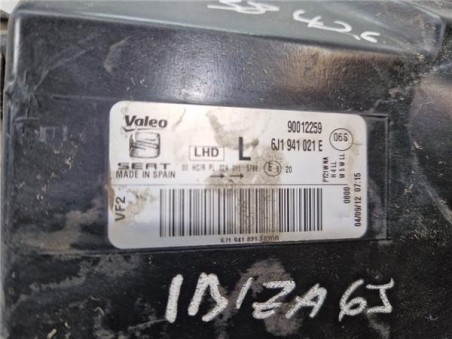 Faro Delantero Izquierdo Seat Ibiza Berlina  1 6 TDI