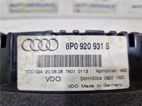 Cuadro Instrumentos Audi A3 Sportback  1 9 TDI Ambition [1 9 Ltr  - 77 kW TDI]