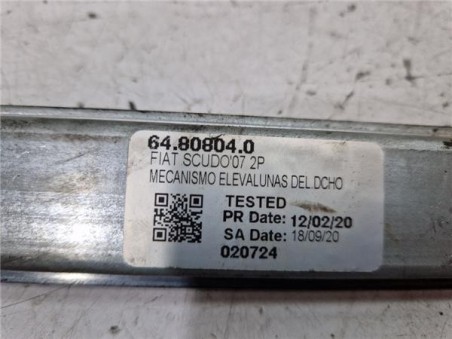Elevalunas Electrico Derecho Citroen JUMPY Furgón 1 6 HDi 90