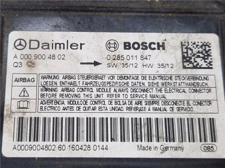 Centralita Airbag Mercedes-Benz Sprinter II Kombi  2 1 311 / 313 / 314 / 316 CDI  [2 1 Ltr  - 95 kW CDI CAT ]