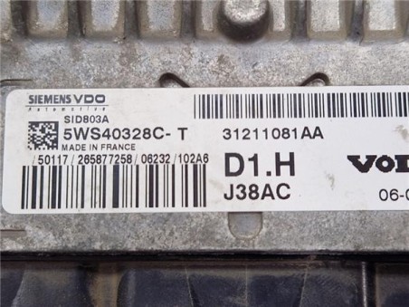 Centralita motor uce Volvo S40 Berlina  2 0 D