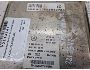 Centralita motor uce Mercedes-Benz Sprinter II Kombi  2 1 311 / 313 / 314 / 316 CDI  [2 1 Ltr  - 95 kW CDI CAT ]