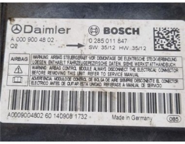 Centralita Airbag Mercedes-Benz Sprinter II Kombi  2 1 311 / 313 / 314 / 316 CDI  [2 1 Ltr  - 95 kW CDI CAT ]