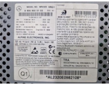 Radio / Cd Mercedes-Benz Sprinter II Kombi  2 1 311 / 313 / 314 / 316 CDI  [2 1 Ltr  - 95 kW CDI CAT ]