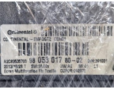 Pantalla Peugeot 208  1 4 Like [1 4 Ltr  - 50 kW HDi FAP]
