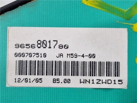 Cuadro Instrumentos Citroen Berlingo  2 0 HDi Collection Combi [2 0 Ltr  - 66 kW HDi CAT ]