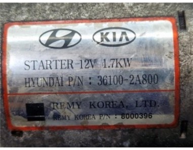 Motor Arranque Hyundai ix35  1 7 Comfort 2WD [1 7 Ltr  - 85 kW CRDi CAT]