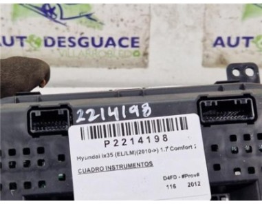 Cuadro Instrumentos Hyundai ix35  1 7 Comfort 2WD [1 7 Ltr  - 85 kW CRDi CAT]