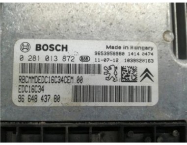 Centralita Citroen Berlingo Furgón  1 6 HDi 90