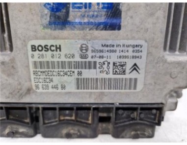 Centralita Citroen Berlingo  1 6 HDi 75 600 First Furgón [1 6 Ltr  - 55 kW 16V HDi]