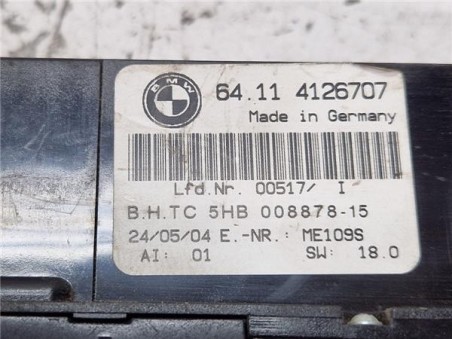 Mandos Climatizador BMW Serie 3 Berlina  2 0 320d Edition Advance [2 0 Ltr  - 110 kW 16V Diesel CAT]