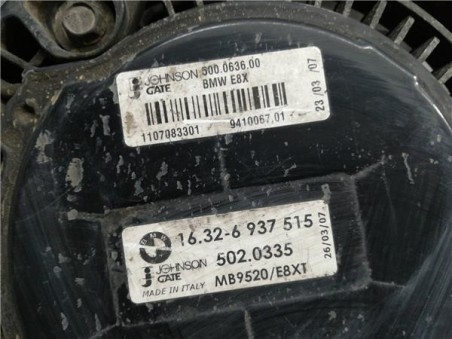 Electroventilador BMW Serie 1 Berlina  2 0 118i [2 0 Ltr  - 105 kW 16V]