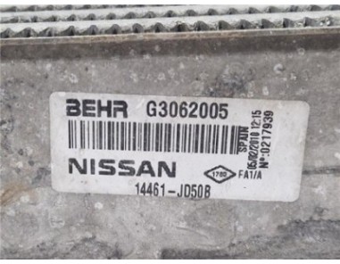 Intercooler Nissan Qashqai  1 5 Acenta [1 5 Ltr  - 78 kW dCi Turbodiesel CAT]