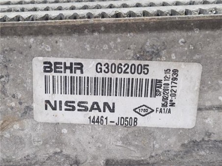 Intercooler Nissan Qashqai  1 5 Acenta [1 5 Ltr  - 78 kW dCi Turbodiesel CAT]