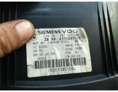 Cuadro Completo BMW Serie 3 Berlina  2 0 320d [2 0 Ltr  - 100 kW 16V Diesel CAT]