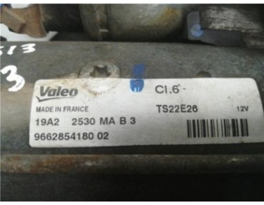 Motor Arranque Citroen C3  1 6 Collection [1 6 Ltr  - 68 kW HDi FAP]