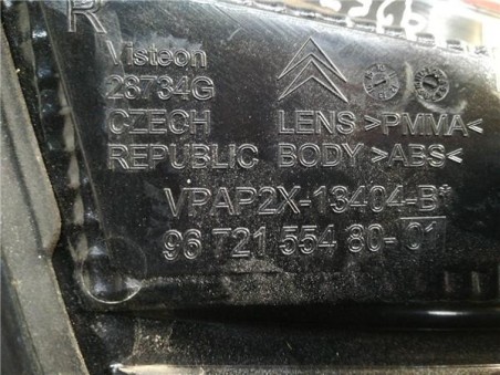 Piloto Porton Trasero Derecho Citroen C4 Berlina  1 6 HDi FAP 