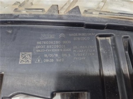 PILOTO DELANTERO DERECHO LUZ DIURNA Citroen C4 Picasso/Spacetourer  1 6 Intensive [1 6 Ltr  - 88 kW Blue-HDI FAP]