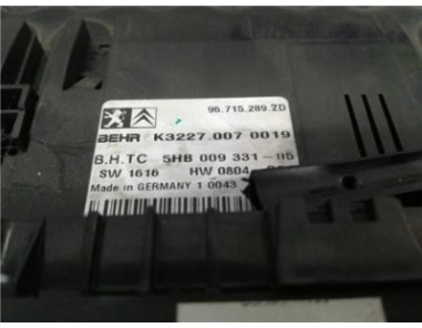 Mandos Climatizador Citroen C5 Berlina  2 0 Exclusive [2 0 Ltr  - 100 kW HDi FAP]