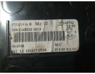 Mandos Climatizador Renault Clio IV  0 9 Business [0 9 Ltr  - 66 kW TCE Energy bivalent  Gasolina / GPL]