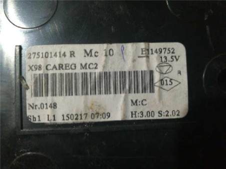 Mandos Climatizador Renault Clio IV  0 9 Business [0 9 Ltr  - 66 kW TCE Energy bivalent  Gasolina / GPL]