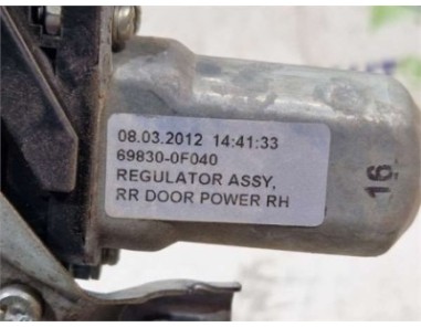 Elevalunas Electrico Trasero Derecho Toyota Verso  1 6 Active [1 6 Ltr  - 97 kW 16V CAT]