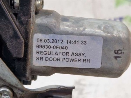 Elevalunas Electrico Trasero Derecho Toyota Verso  1 6 Active [1 6 Ltr  - 97 kW 16V CAT]