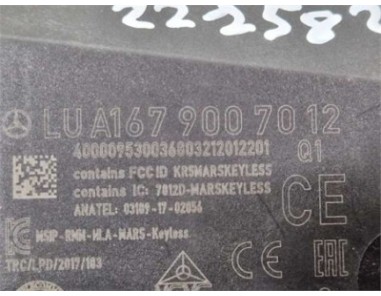 MODULO ELECTRONICO Mercedes-Benz Clase A  2 0 A 200 d  [2 0 Ltr  - 110 kW CDI CAT]