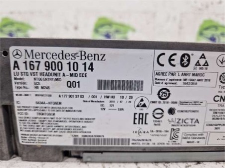 Radio / Cd Mercedes-Benz Clase A  2 0 A 200 d  [2 0 Ltr  - 110 kW CDI CAT]