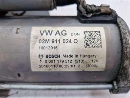 Motor Arranque Volkswagen Polo V  1 2 Advance [1 2 Ltr  - 66 kW TSI]