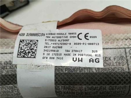 Airbag cortina delantero izquierdo Seat Ibiza  1 0 Style [1 0 Ltr  - 70 kW TSI]