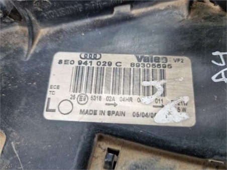Faro Delantero Izquierdo Audi A4 Berlina  1 9 TDI  [1 9 Ltr  - 96 kW TDI]