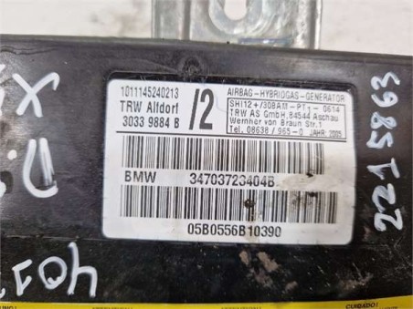 Airbag Lateral Delantero Derecho BMW Serie X5  3 0d [3 0 Ltr  - 160 kW Turbodiesel CAT]