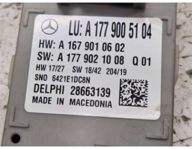 MODULO ELECTRONICO Mercedes-Benz Clase A  2 0 A 200 d  [2 0 Ltr  - 110 kW CDI CAT]
