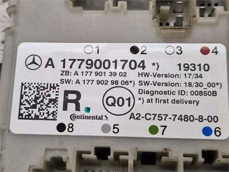 CENTRALITA CIERRE PUERTA TRASERA IZQUIERDA Mercedes-Benz Clase A  2 0 A 200 d  [2 0 Ltr  - 110 kW CDI CAT]