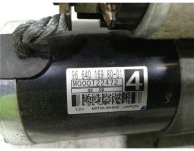 Motor Arranque Peugeot 308  1 6 Confort [1 6 Ltr  - 66 kW 16V HDi]