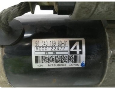 Motor Arranque Peugeot 308  1 6 Confort [1 6 Ltr  - 66 kW 16V HDi]