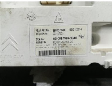 Cuadro Completo Peugeot 308  1 6 Access [1 6 Ltr  - 85 kW 16V e-HDi FAP]