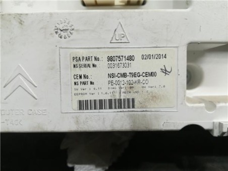 Cuadro Completo Peugeot 308  1 6 Access [1 6 Ltr  - 85 kW 16V e-HDi FAP]