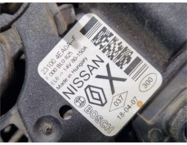 Alternador Renault Megane IV Berlina 5P  1 5 Business [1 5 Ltr  - 66 kW dCi Diesel FAP Energy]