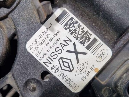 Alternador Renault Megane IV Berlina 5P  1 5 Business [1 5 Ltr  - 66 kW dCi Diesel FAP Energy]