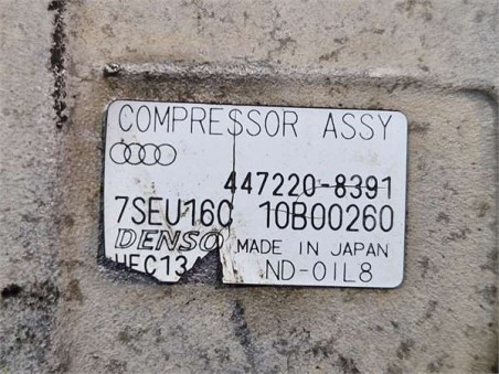 Compresor Aire Acondicionado Audi A4 Berlina  2 0 [2 0 Ltr  - 96 kW 20V CAT ]